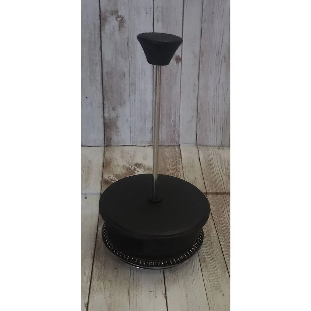 Black & glass coffee press